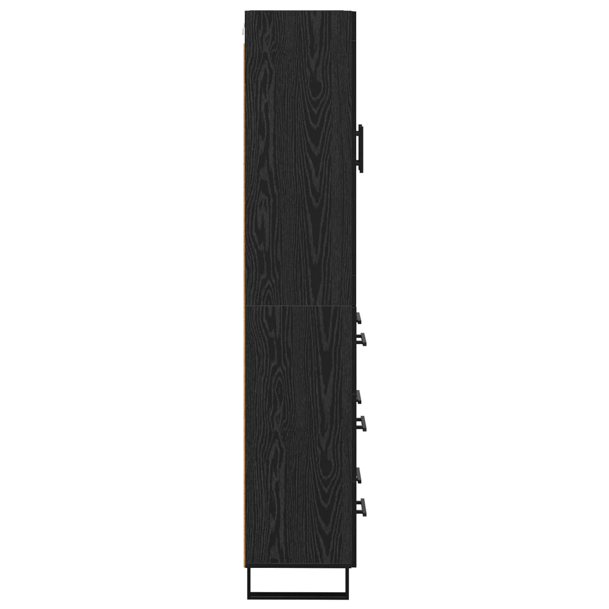 Highboard 2 stk. Sort eg 69,5 x 34 x 180 cm Konstrueret træ