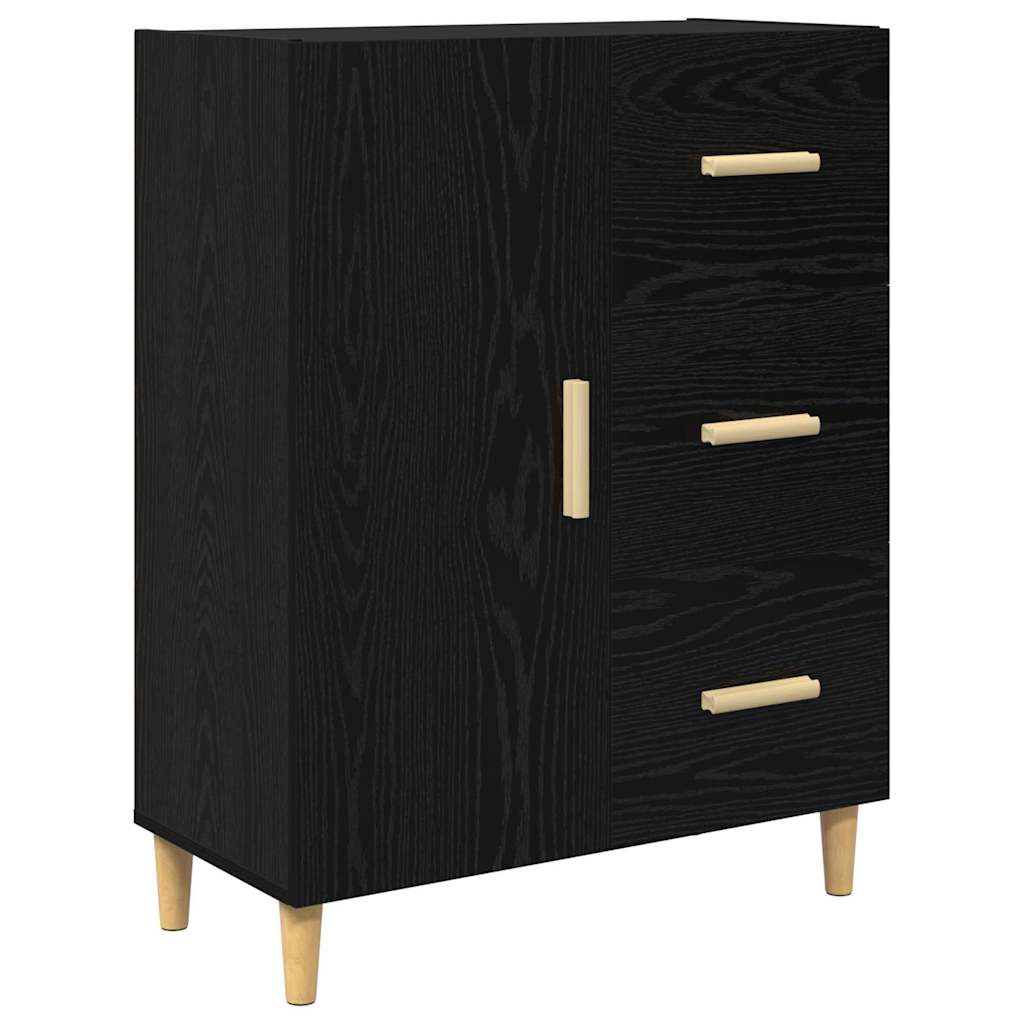 Highboard Sort eg 34,5 x 34 x 180 cm Konstrueret træ