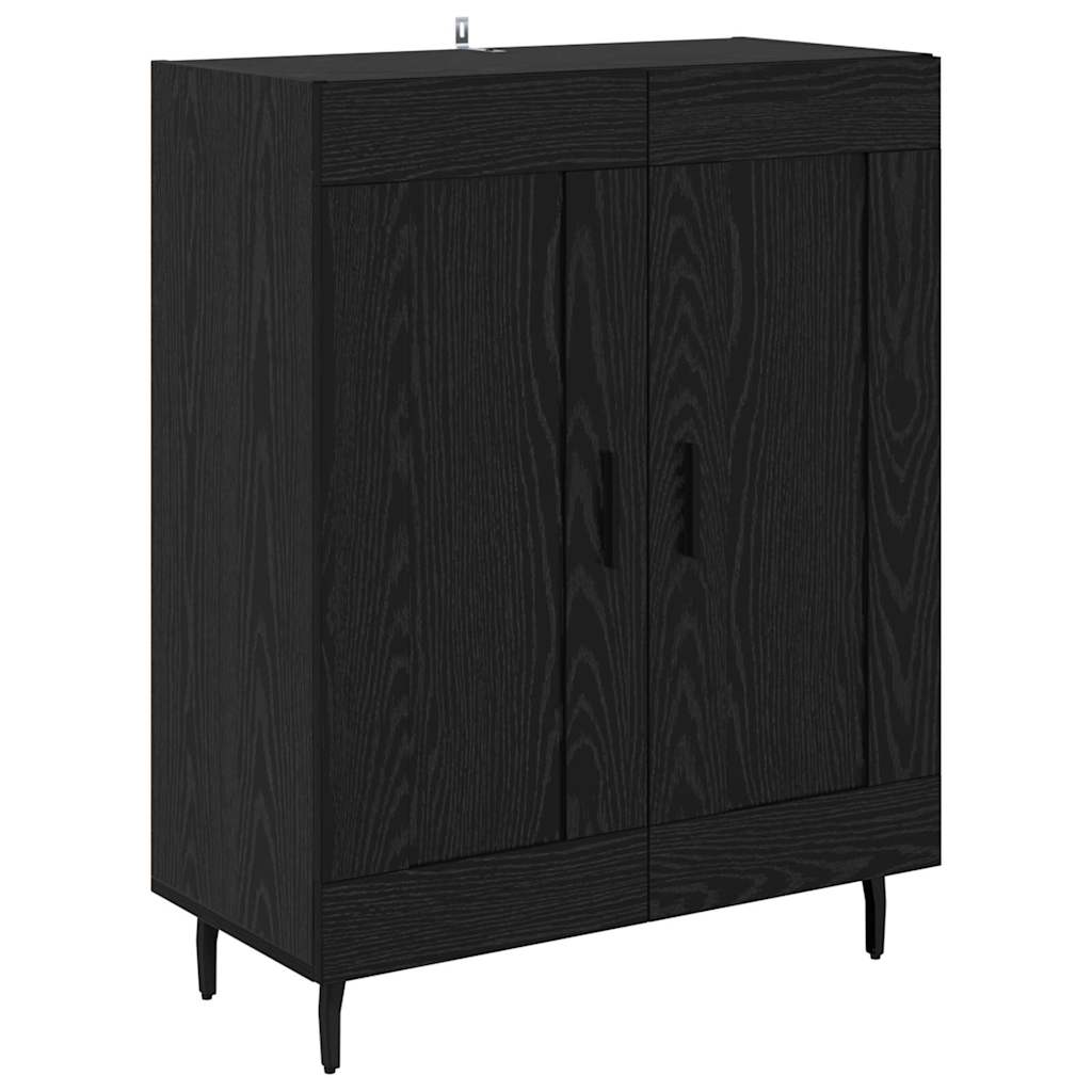 Highboard 2 stk. Sort eg 69,5 x 34 x 180 cm Konstrueret træ