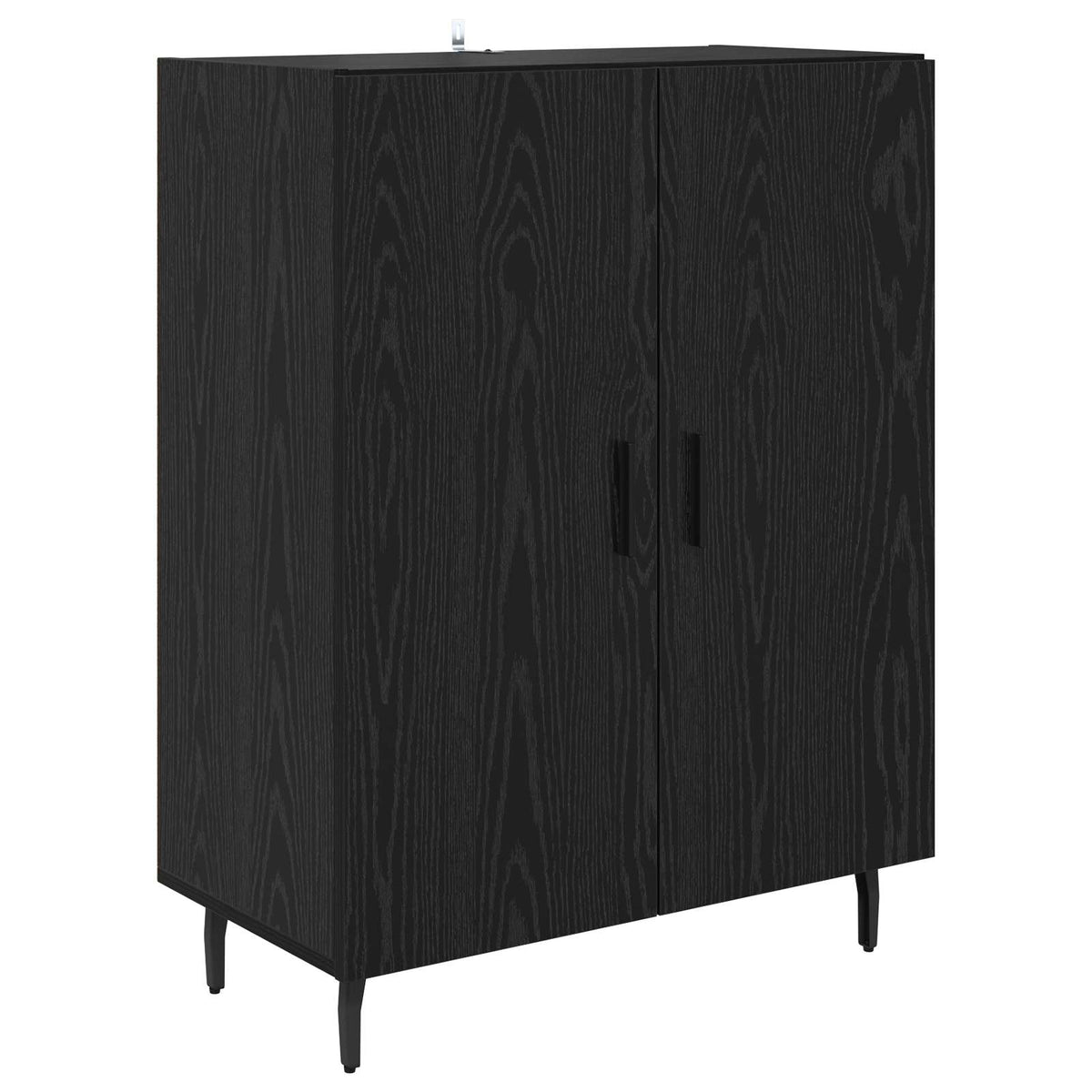 Highboard 2 stk. Sort eg 69,5 x 34 x 180 cm Konstrueret træ