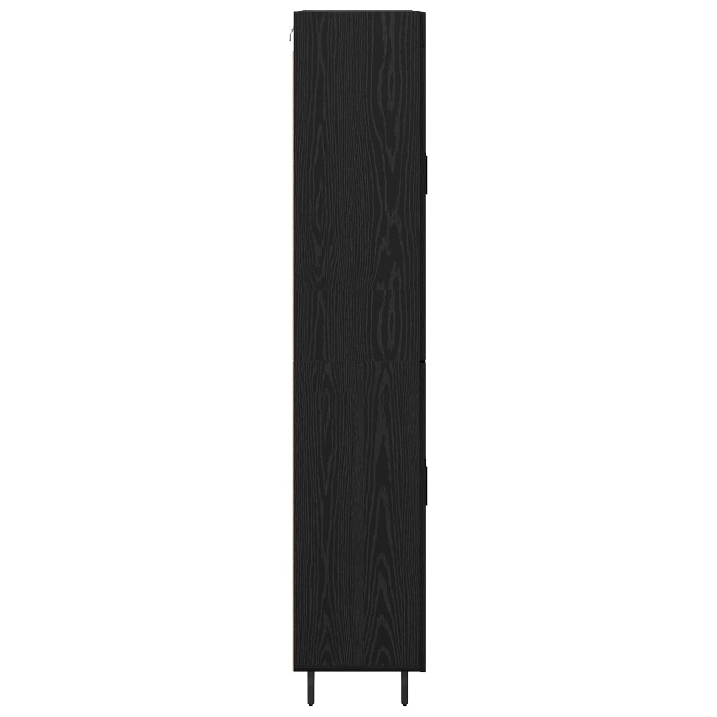 Highboard 2 stk. Sort eg 69,5 x 34 x 180 cm Konstrueret træ