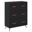 Highboard Sort eg 69,5 x 34 x 180 cm Konstrueret træ