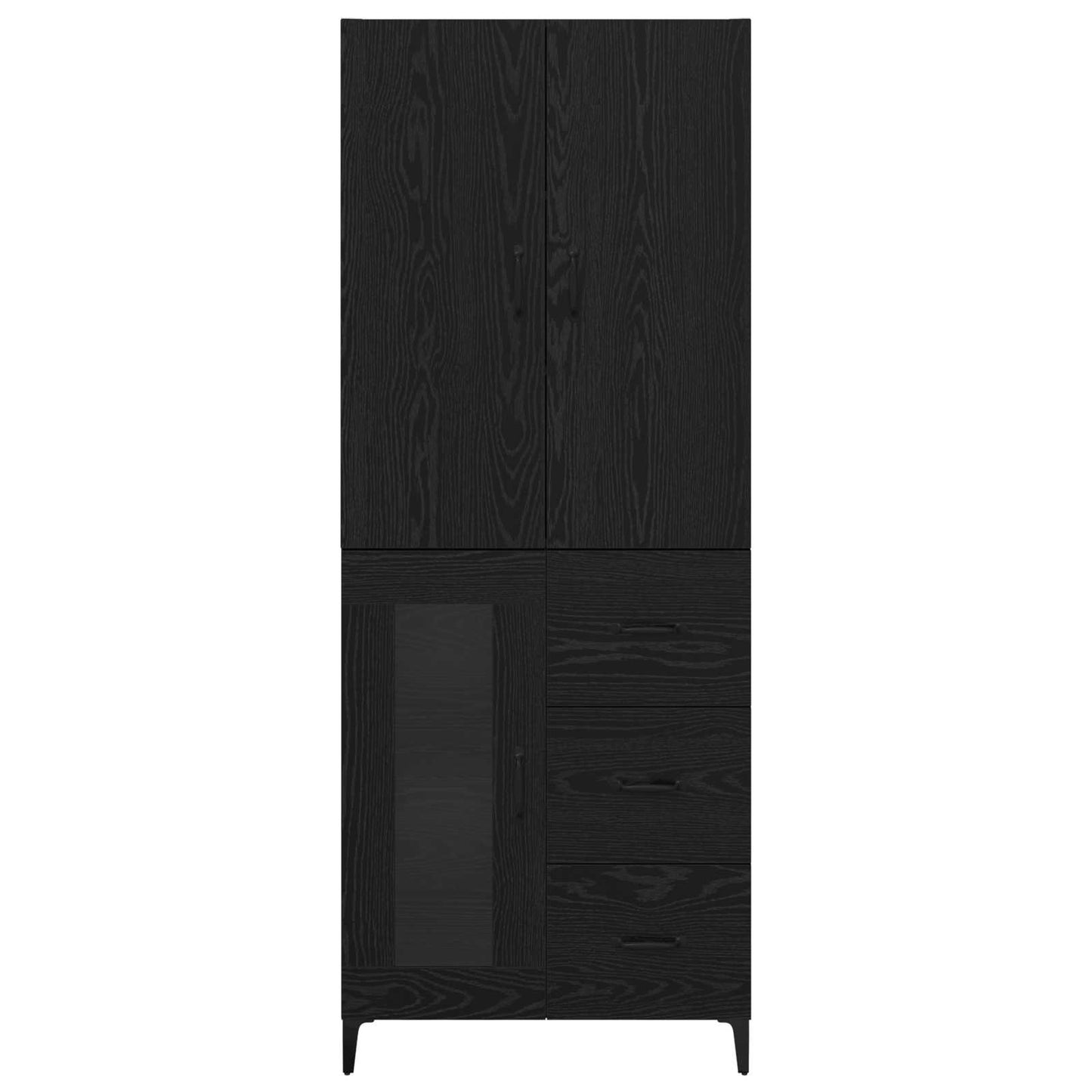 Highboard Sort eg 69,5 x 34 x 180 cm Konstrueret træ