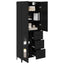 Highboard Sort eg 69,5 x 34 x 180 cm Konstrueret træ