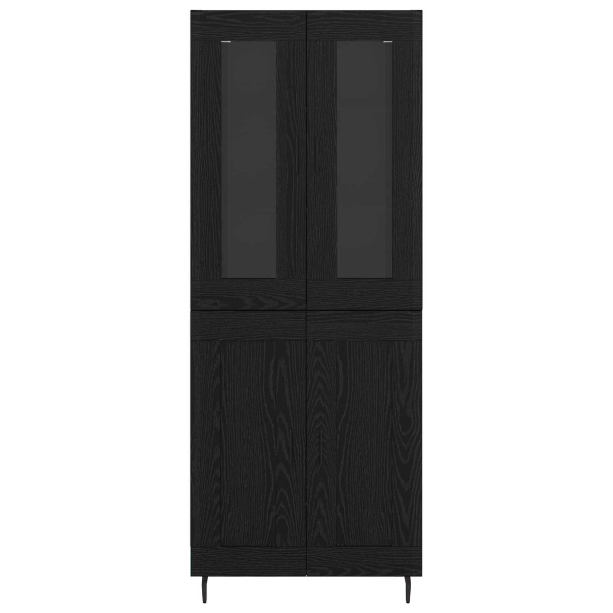 Highboard 2 stk. Sort eg 69,5 x 34 x 180 cm Konstrueret træ