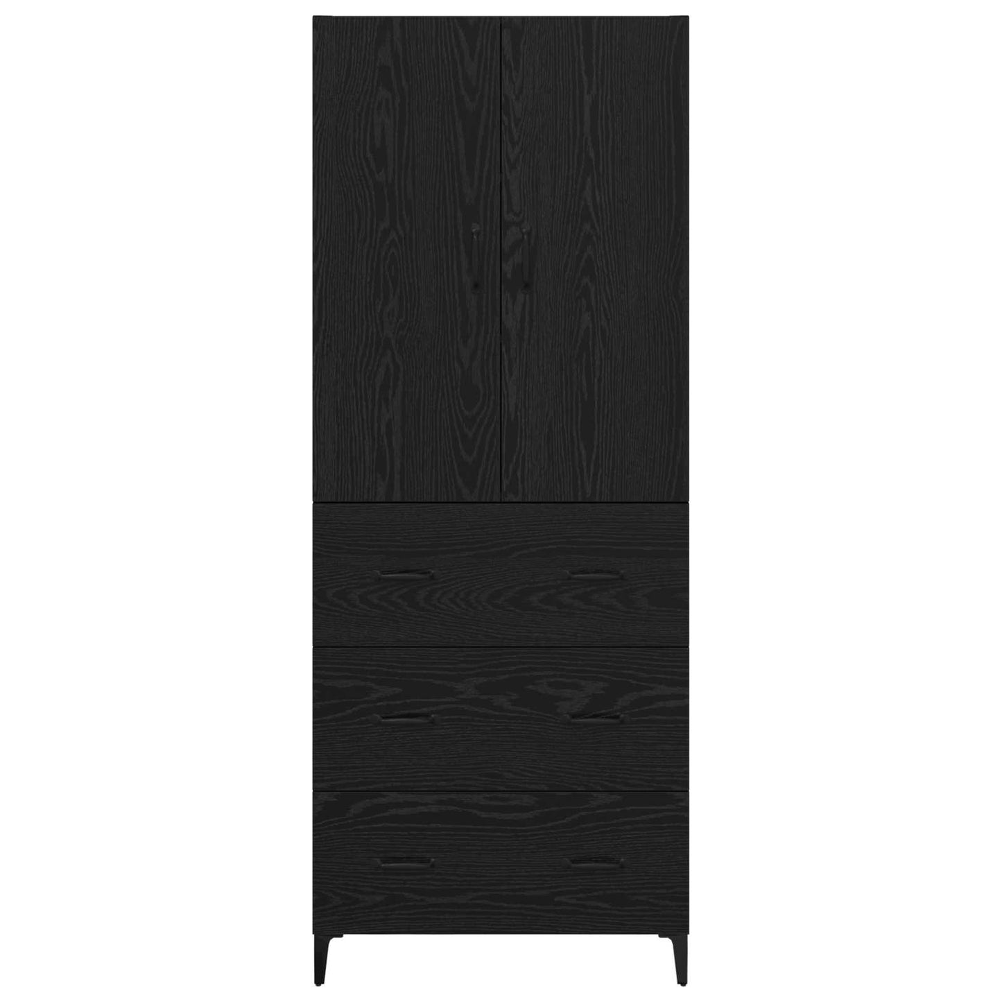 Highboard Sort eg 69,5 x 34 x 180 cm Konstrueret træ