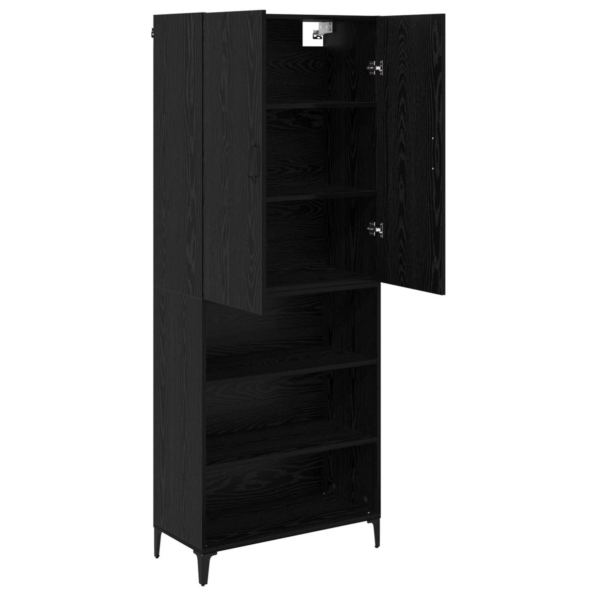 Highboard Sort eg 69,5 x 34 x 180 cm Konstrueret træ