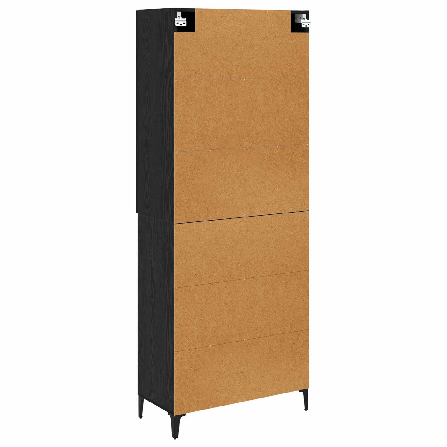 Highboard Sort eg 69,5 x 34 x 180 cm Konstrueret træ