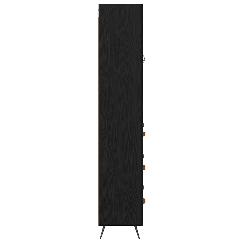 Highboard Sort eg 69,5 x 34 x 180 cm Konstrueret træ