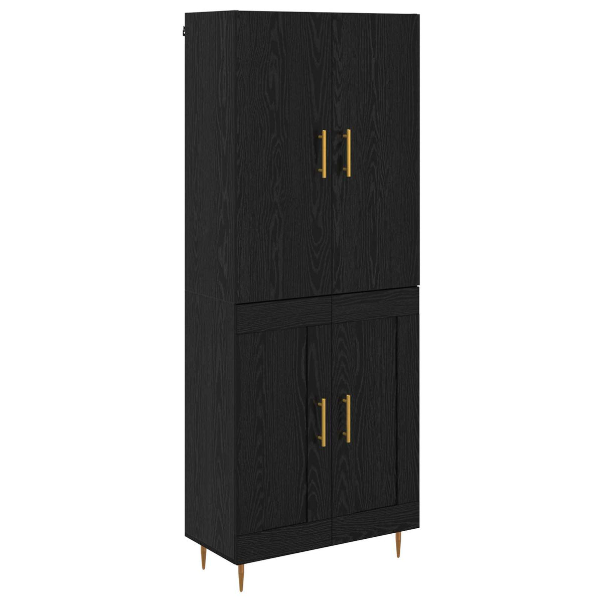 Highboard Sort eg 69,5 x 34 x 180 cm Konstrueret træ