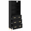 Highboard Sort eg 69,5 x 32,5 x 180 cm Konstrueret træ