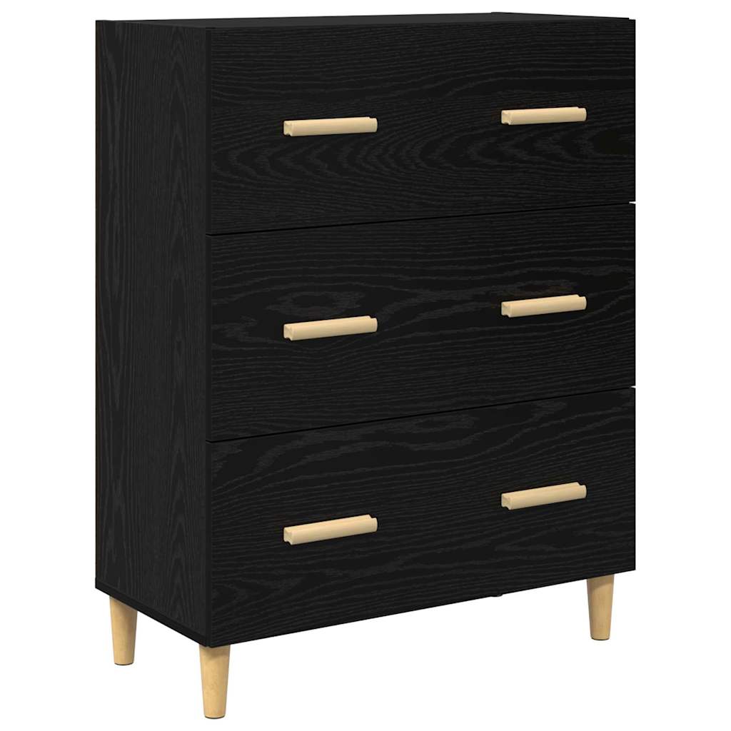 Highboard Sort eg 69,5 x 32,5 x 180 cm Konstrueret træ
