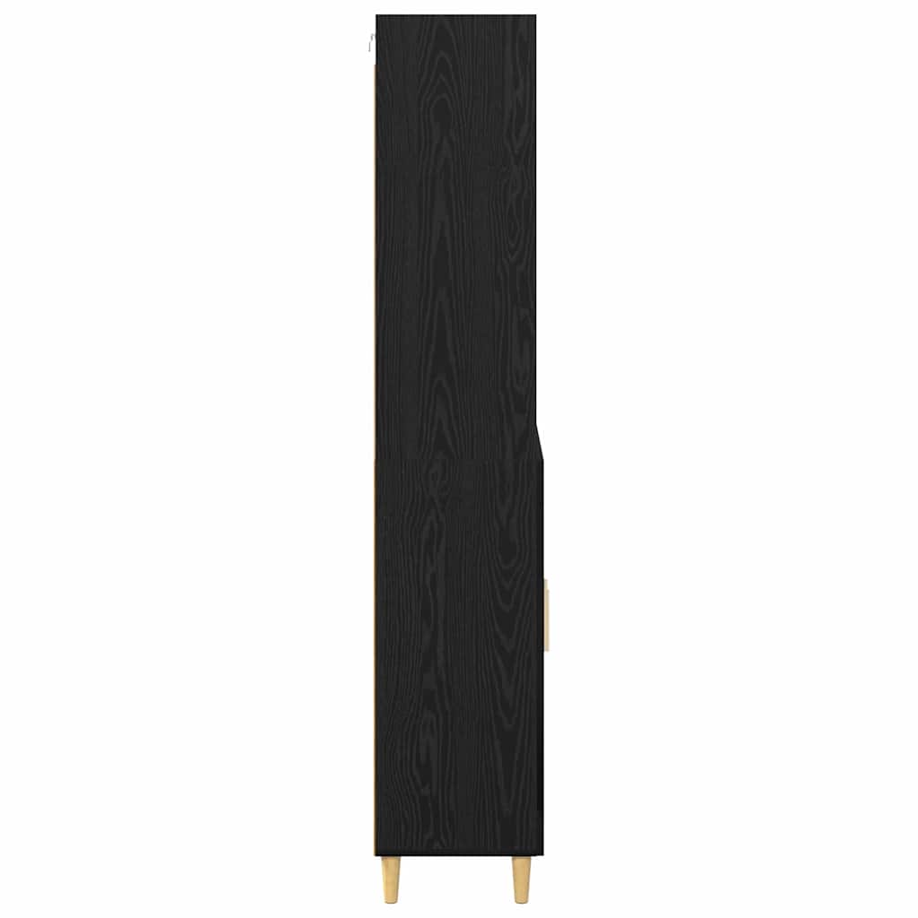 Highboard Sort eg 69,5 x 32,5 x 180 cm Konstrueret træ