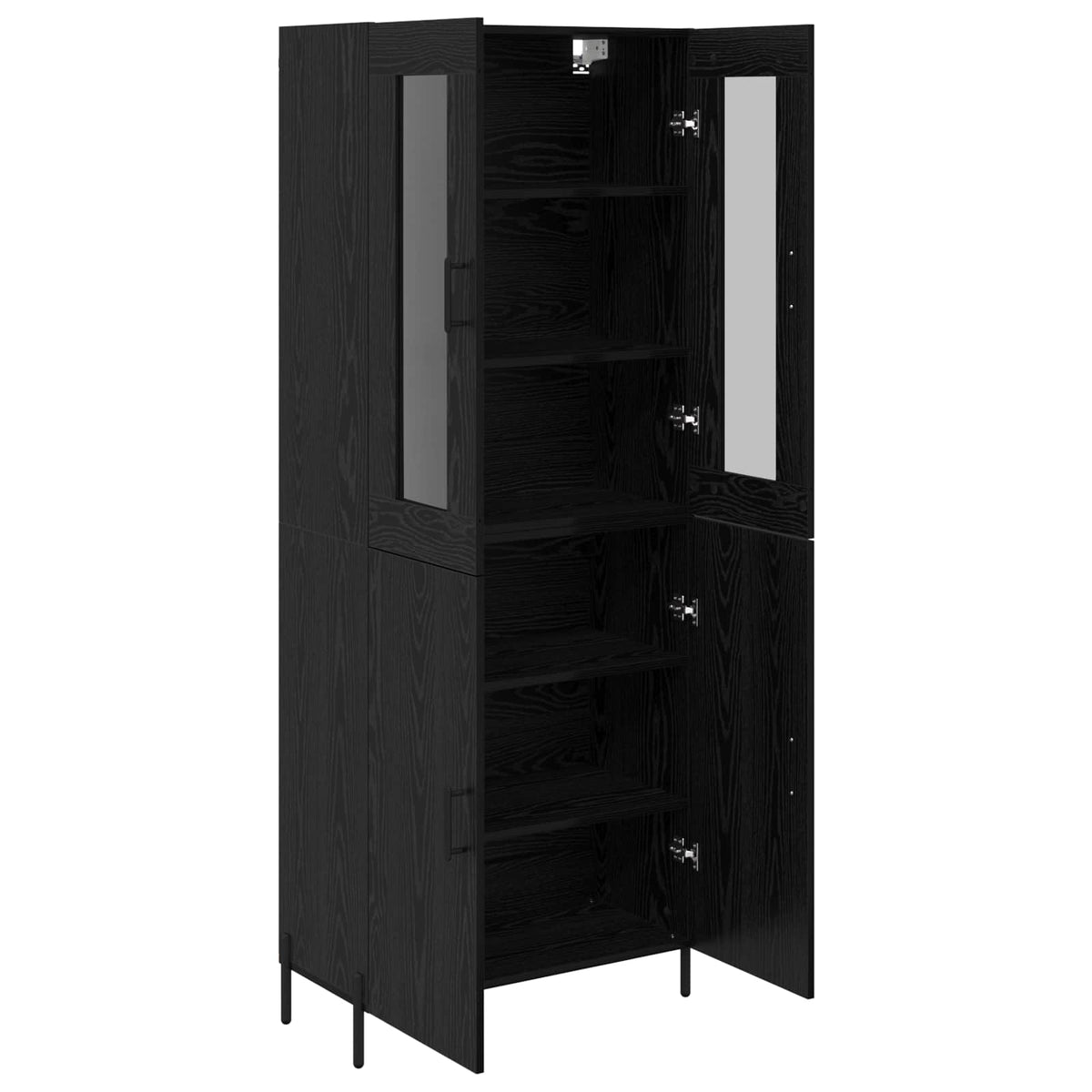 Highboard Sort eg 69,5 x 34 x 180 cm Konstrueret træ