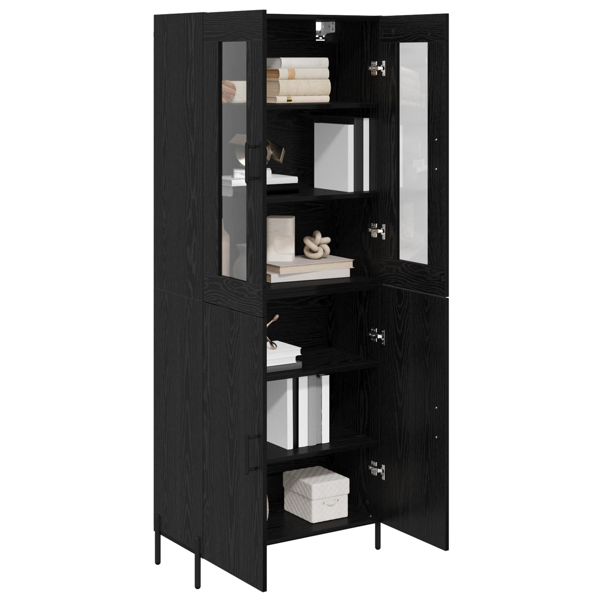 Highboard Sort eg 69,5 x 34 x 180 cm Konstrueret træ