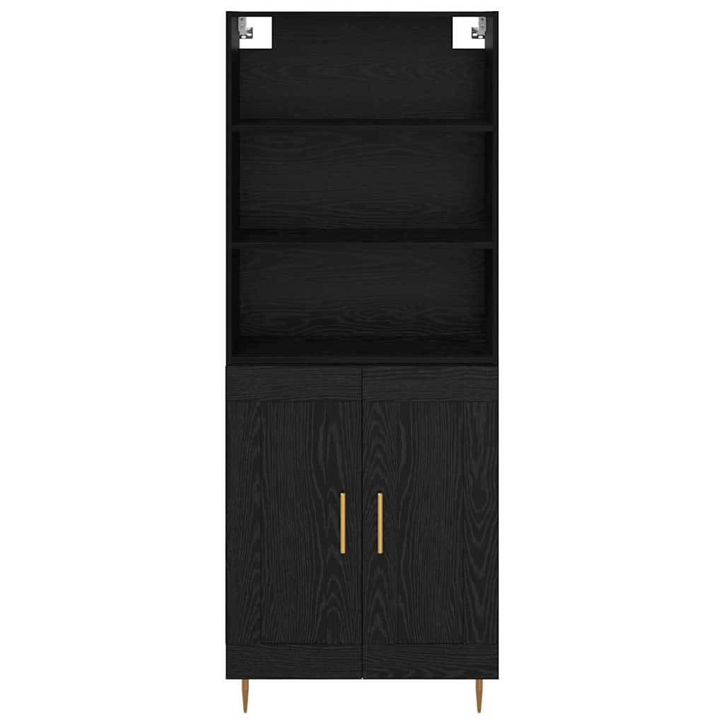 Highboard Sort eg 69,5 x 34 x 180 cm Konstrueret træ