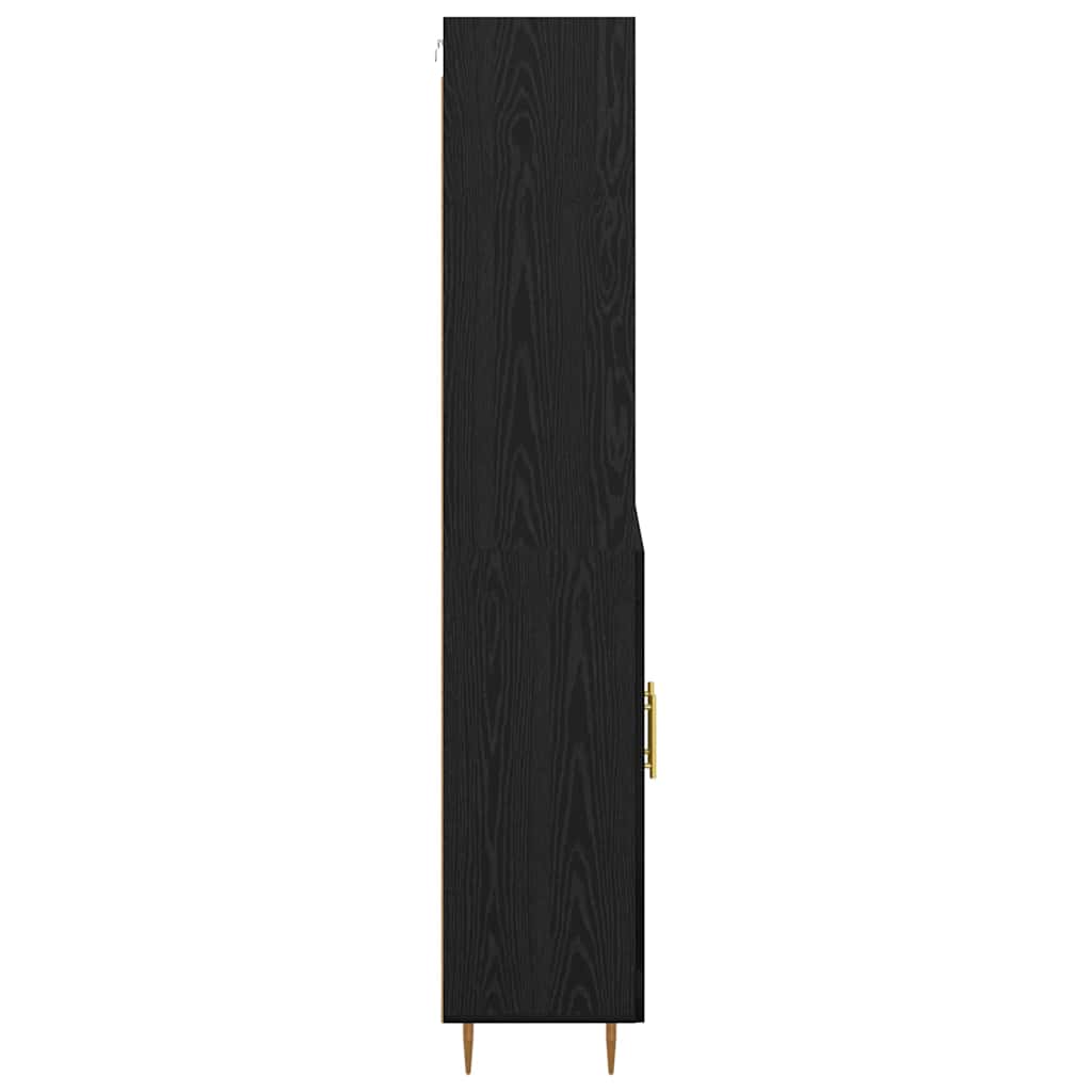 Highboard Sort eg 69,5 x 34 x 180 cm Konstrueret træ
