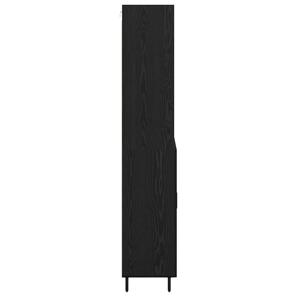 Highboard 2 stk. Sort eg 69,5 x 34 x 180 cm Konstrueret træ