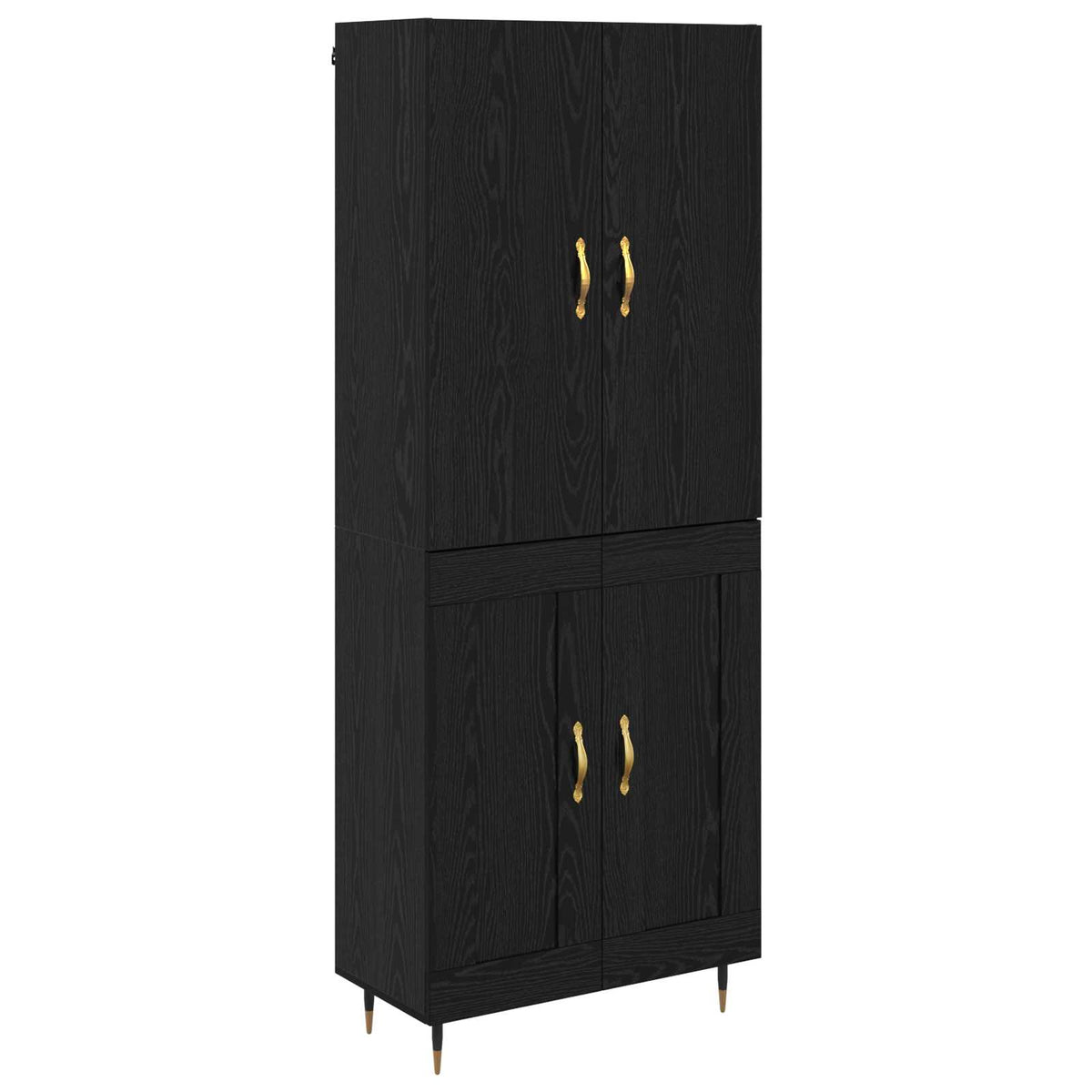 Highboard Sort eg 69,5 x 34 x 180 cm Konstrueret træ