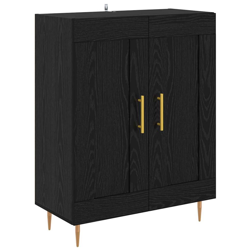 Highboard 2 stk. Sort eg 69,5 x 34 x 180 cm Konstrueret træ