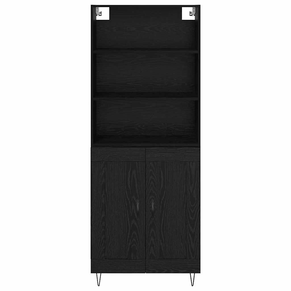 Highboard 2 stk. Sort eg 69,5 x 34 x 180 cm