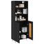 Highboard 2 stk. Sort eg 69,5 x 34 x 180 cm