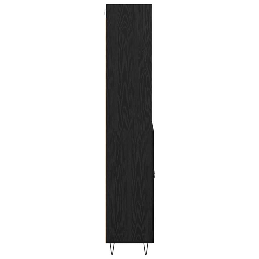 Highboard 2 stk. Sort eg 69,5 x 34 x 180 cm