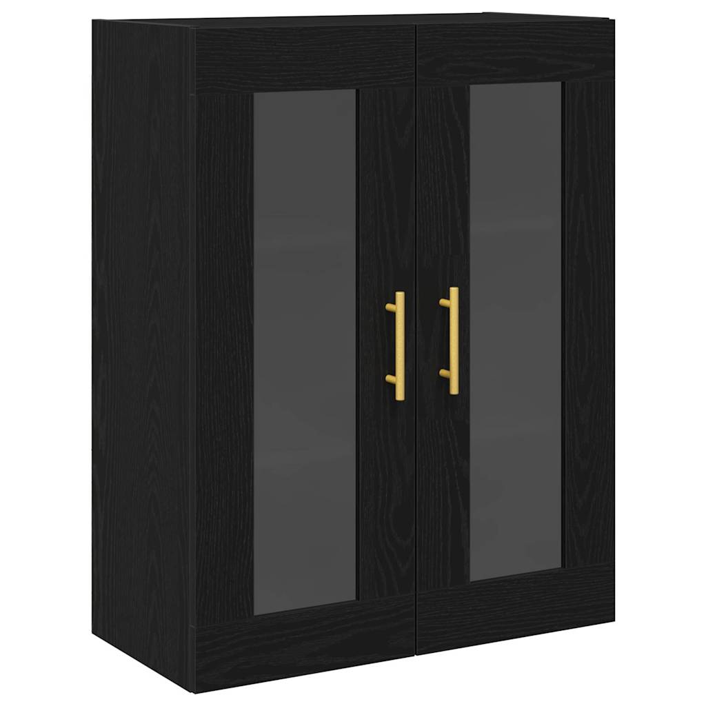 Highboard 2 stk. Sort eg 69,5 x 34 x 180 cm Konstrueret træ