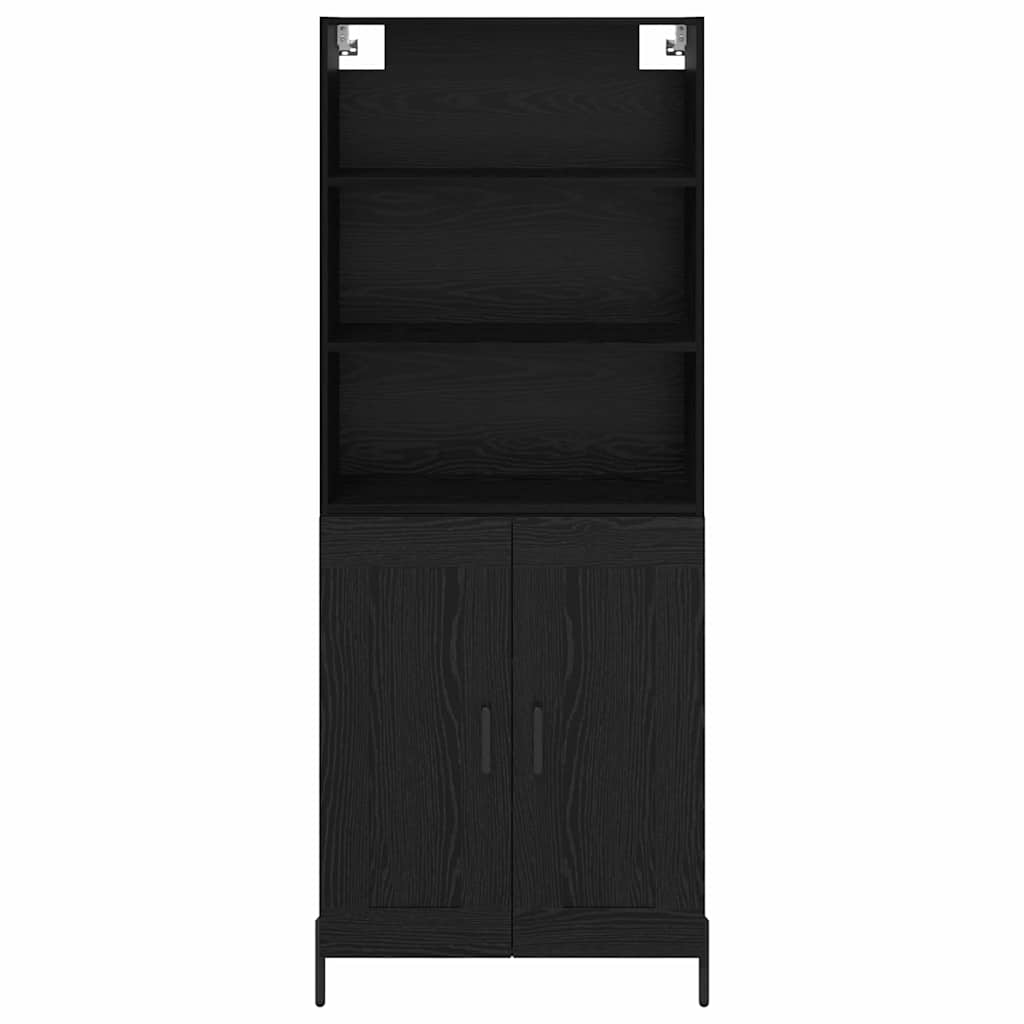 Highboard Sort eg 69,5 x 34 x 180 cm Konstrueret træ