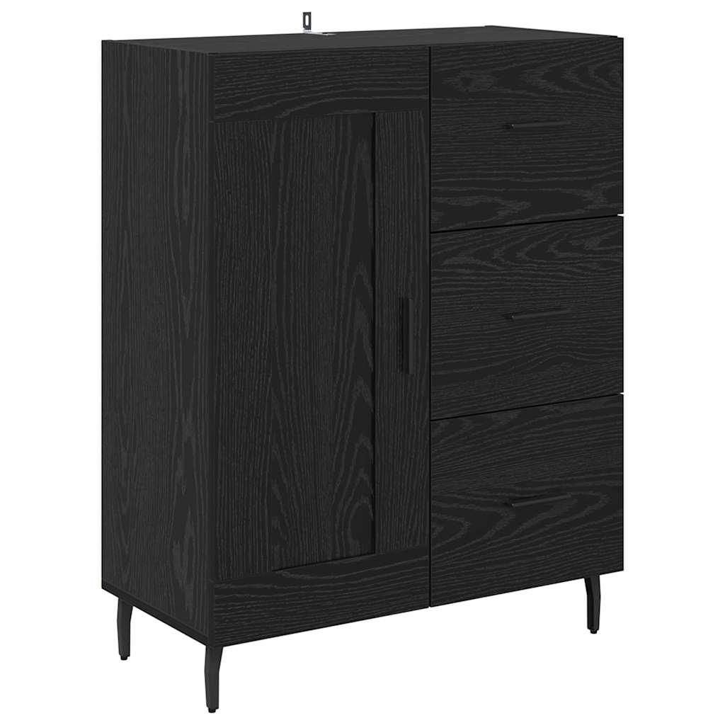 Highboard 2 stk. Sort eg 69,5 x 34 x 180 cm Konstrueret træ