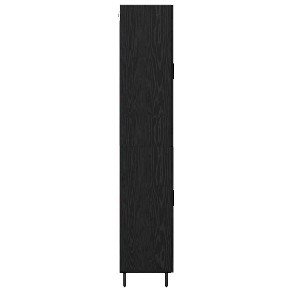 Highboard 2 stk. Sort eg 69,5 x 34 x 180 cm Konstrueret træ