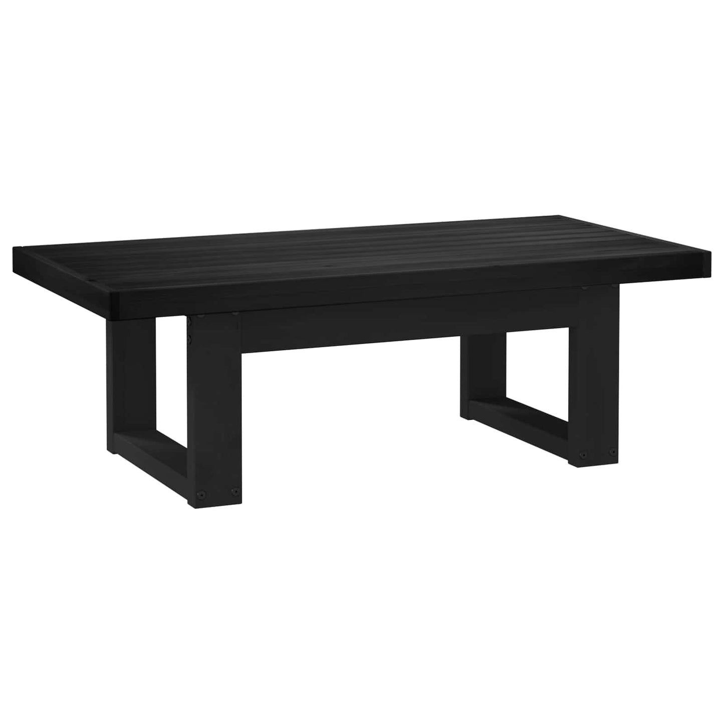 Sofabord NOAIN Sort 119 x 60 x 40 cm Massivt fyrretræ