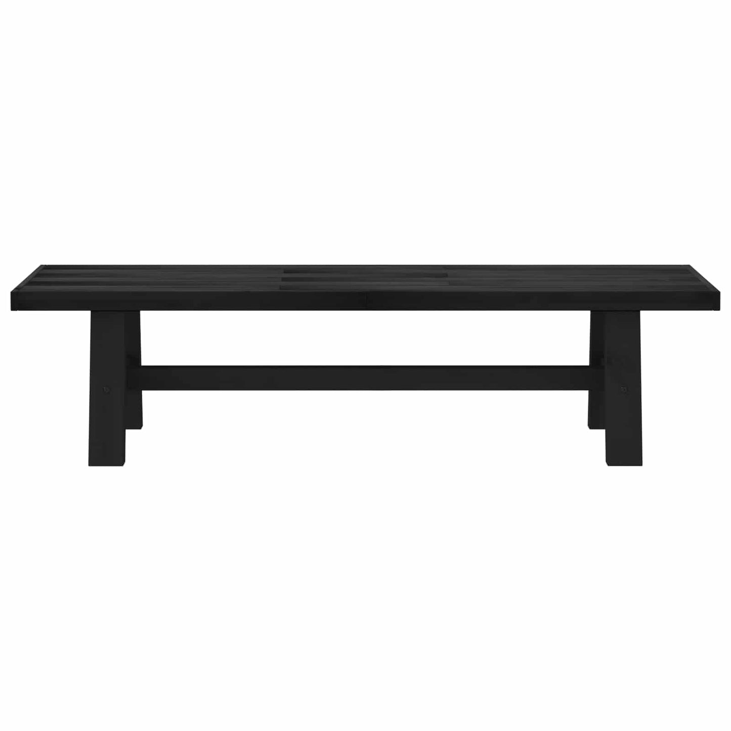 Spisebænk NOAIN 180 x 41 x 45 cm Massivt fyrretræ Sort