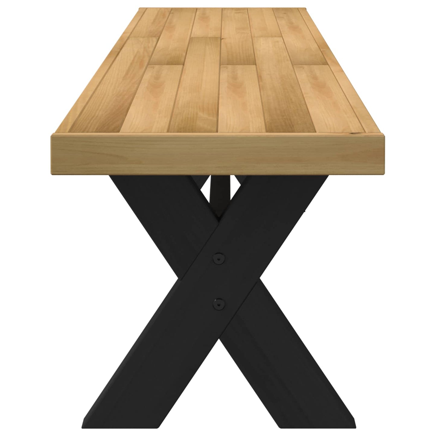 Spisebænk NOAIN 160 x 41 x 45 cm Massivt fyrretræ Naturfarvet