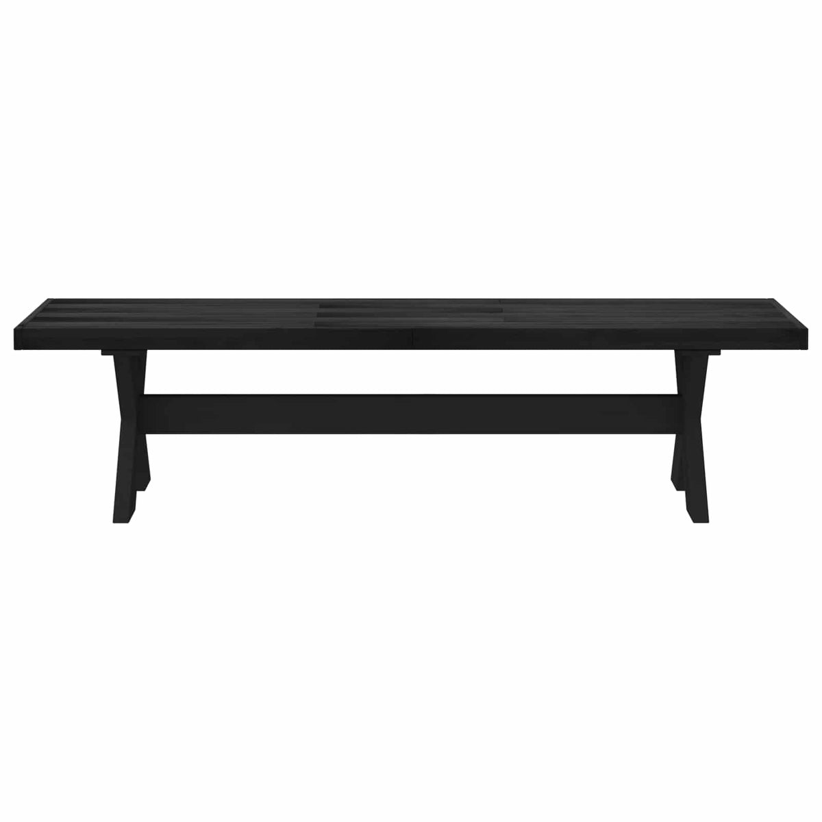 Spisebænk NOAIN 160 x 41 x 45 cm Massivt fyrretræ Sort