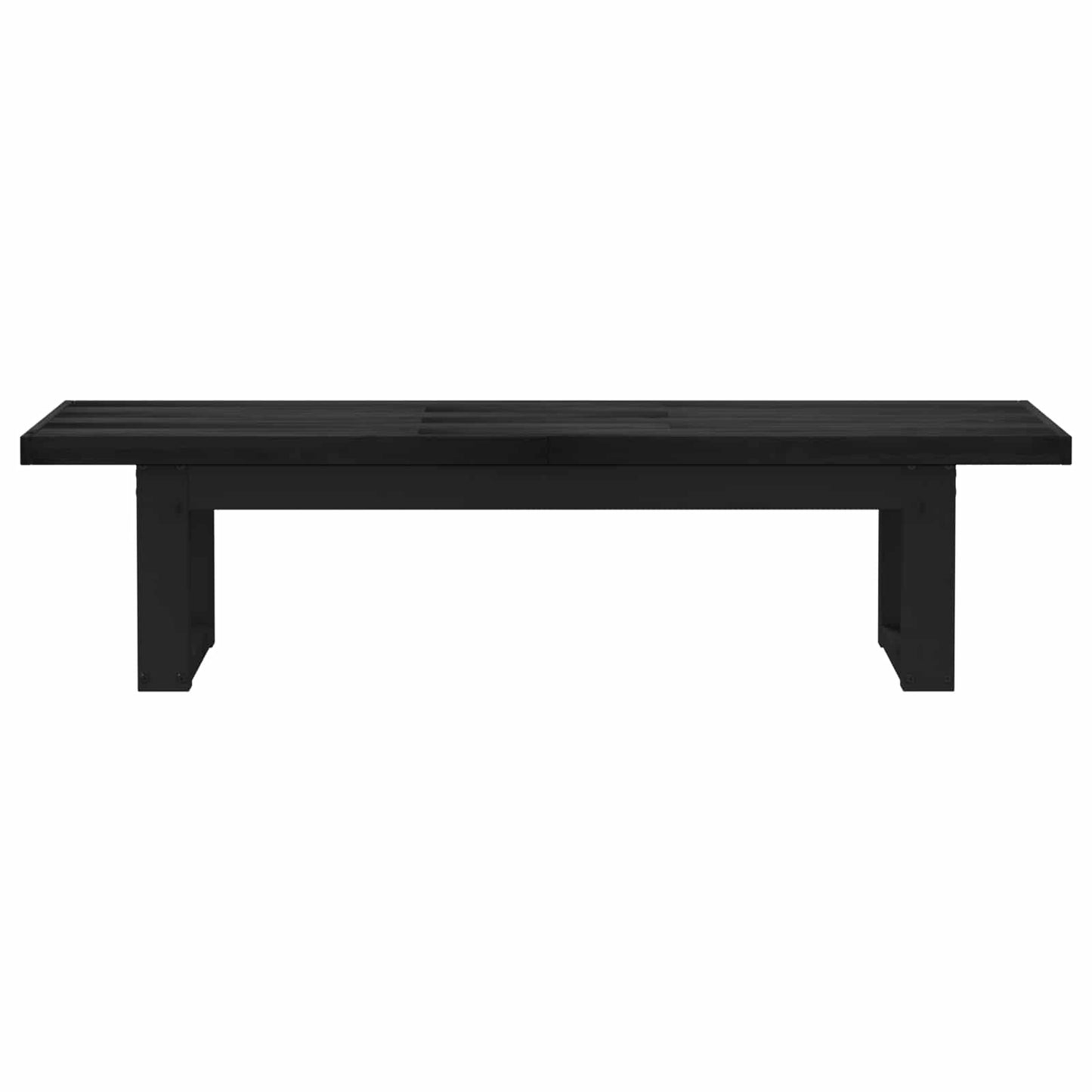 Spisebænk NOAIN 160 x 41 x 45 cm Massivt fyrretræ Sort
