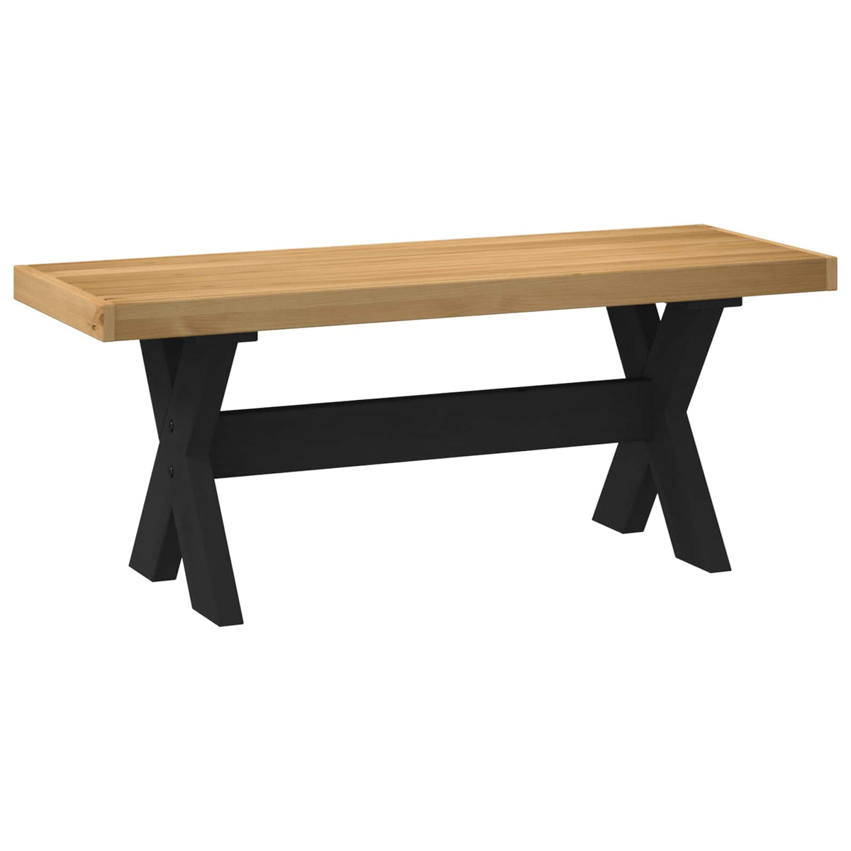 Spisebænk NOAIN 120 x 41 x 45 cm Massivt fyrretræ Naturfarvet