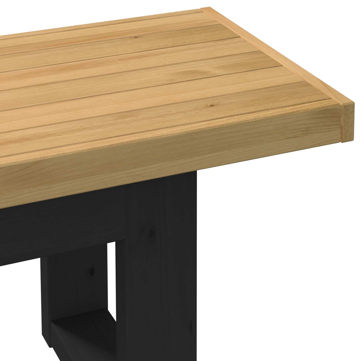 Spisebænk NOAIN 120 x 41 x 45 cm Massivt fyrretræ Naturfarvet