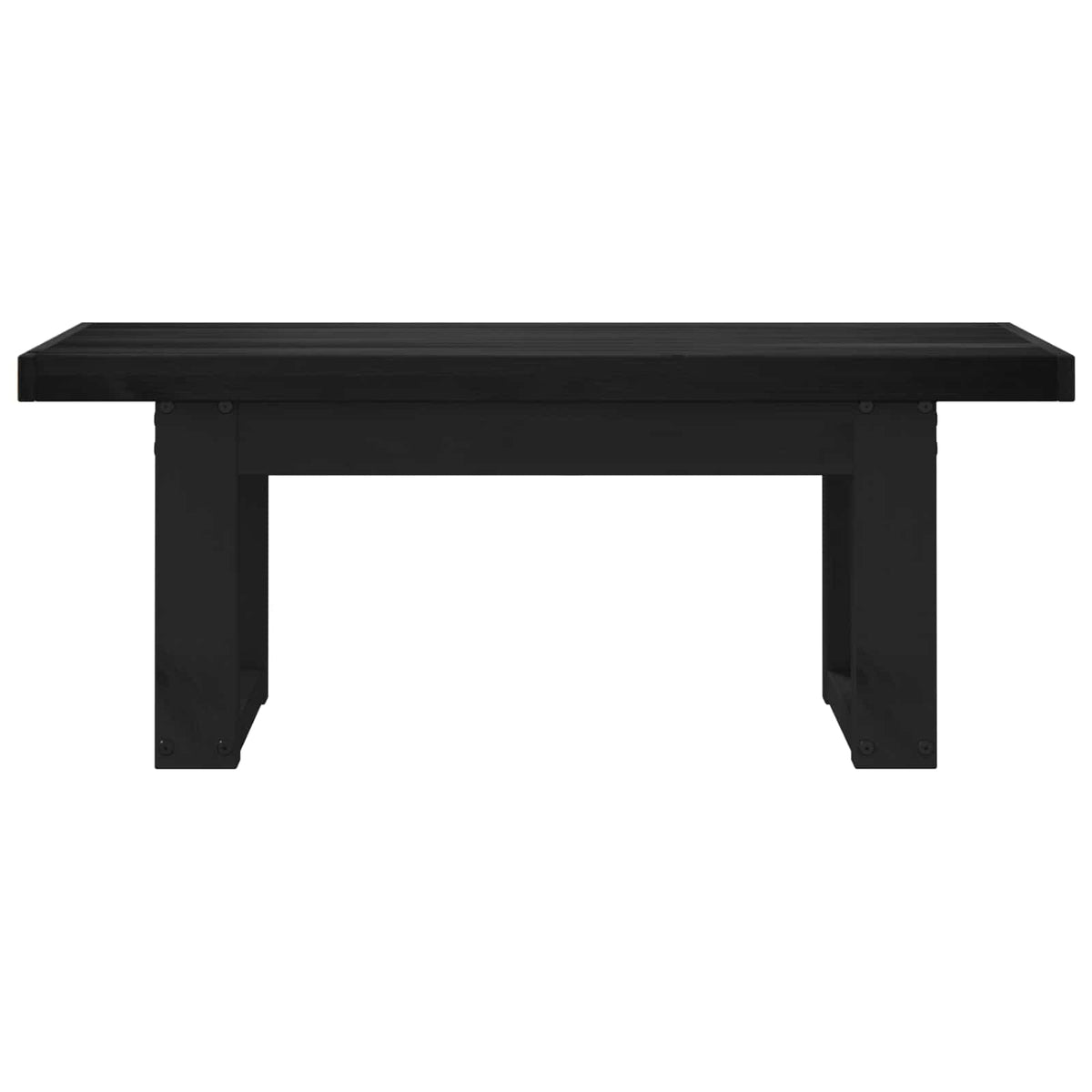 Spisebænk NOAIN 120 x 41 x 45 cm Massivt fyrretræ Sort