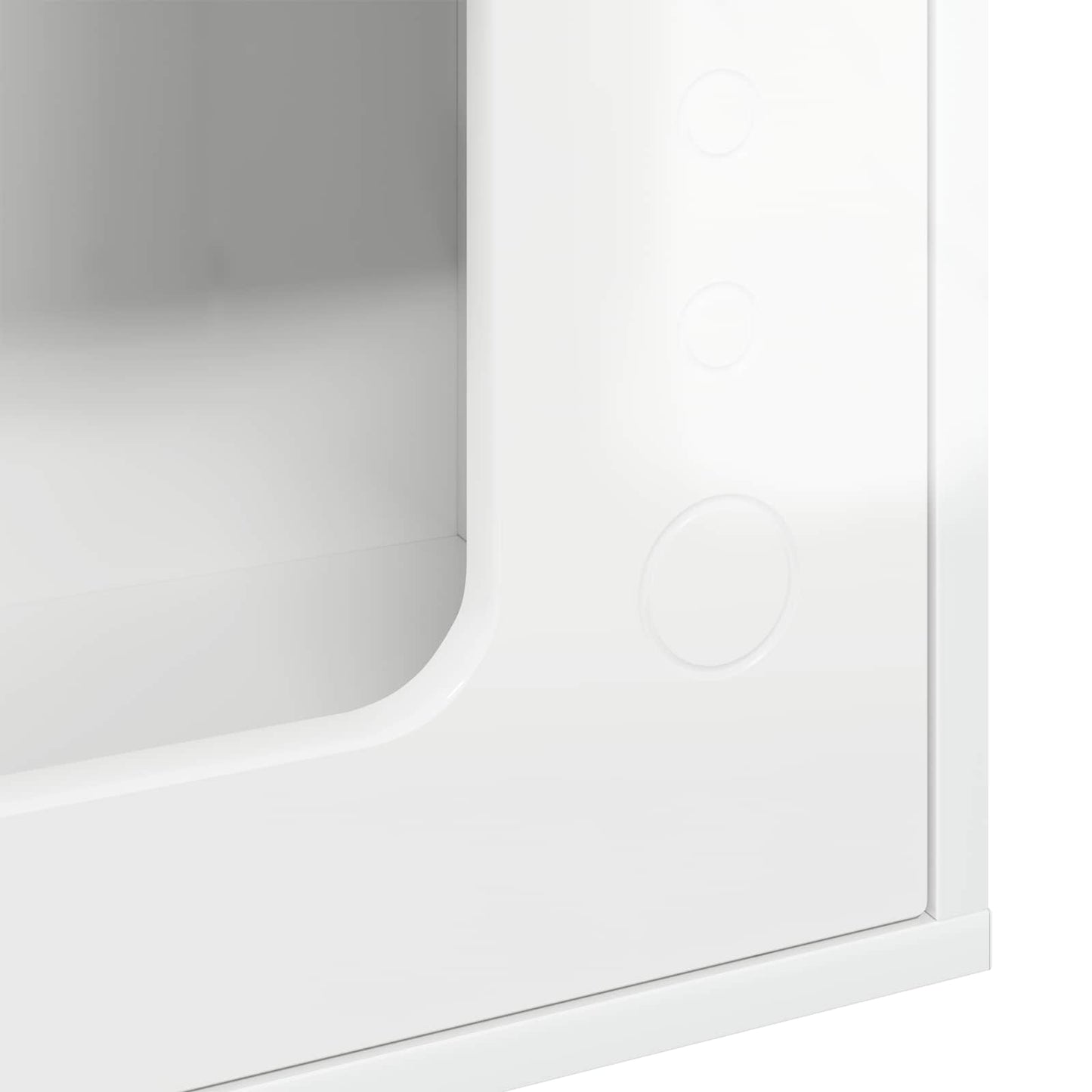 Kat Hus Gloss Hvid 51 x 30 x 42,5 cm Konstrueret træ
