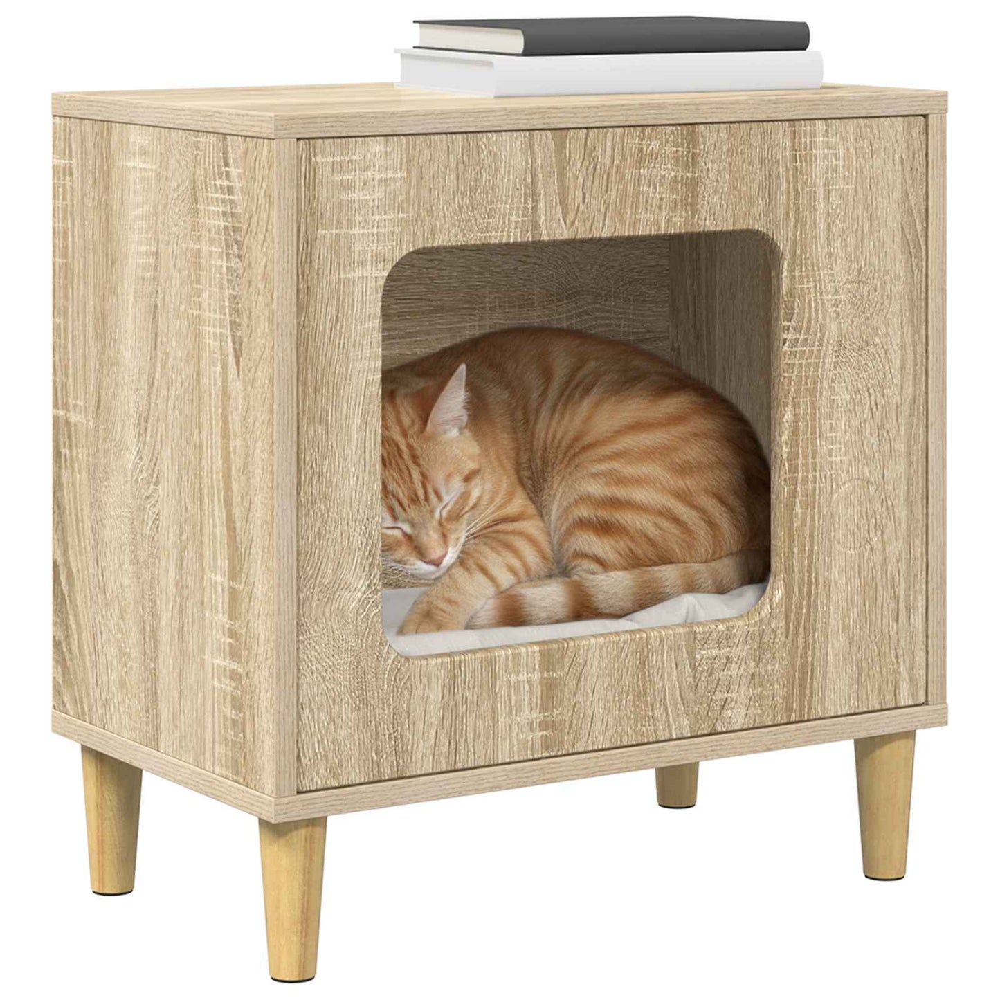 Kat Hus Sonoma-eg 51 x 30 x 52 cm Konstrueret træ