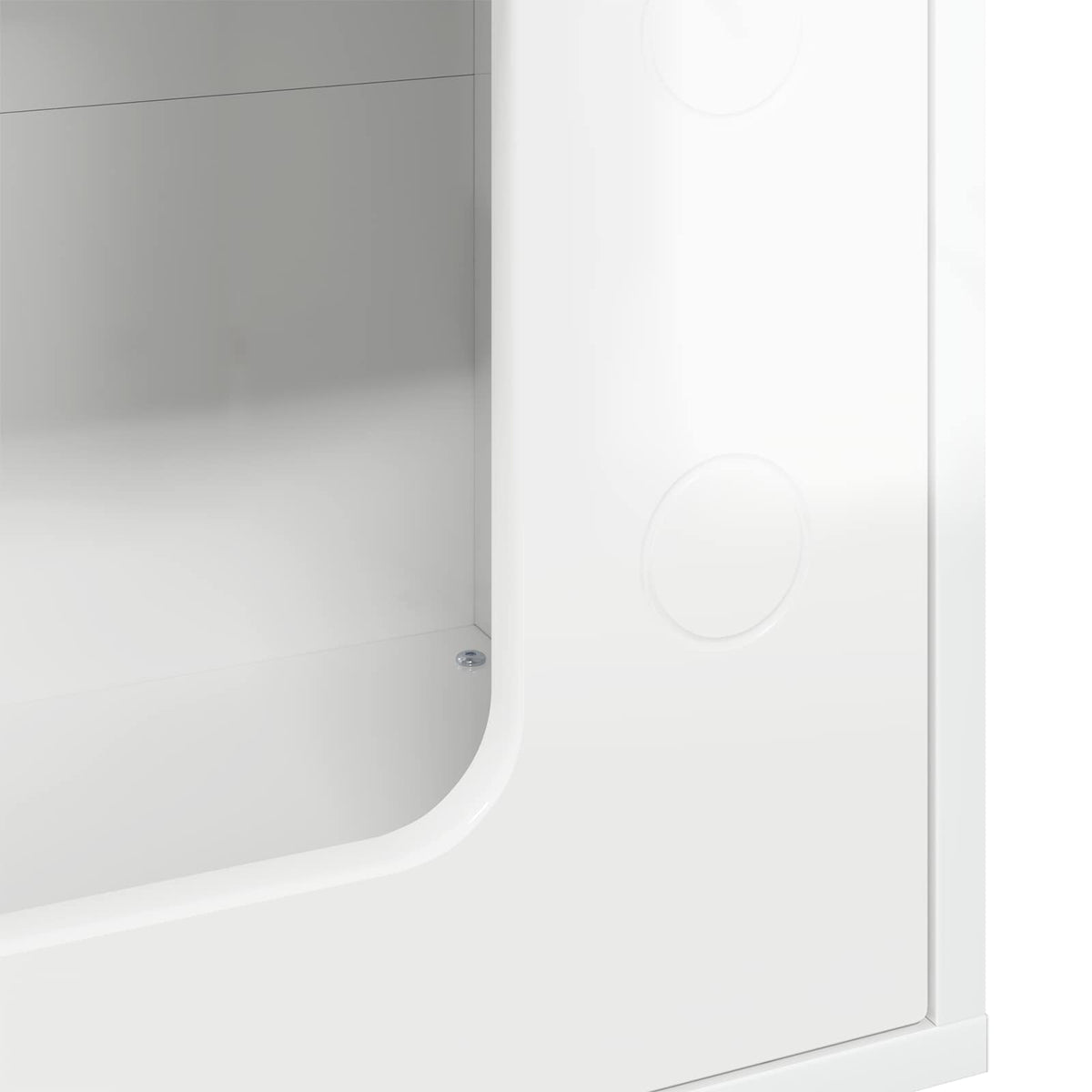 Kat Hus Gloss Hvid 51 x 30 x 52 cm Konstrueret træ