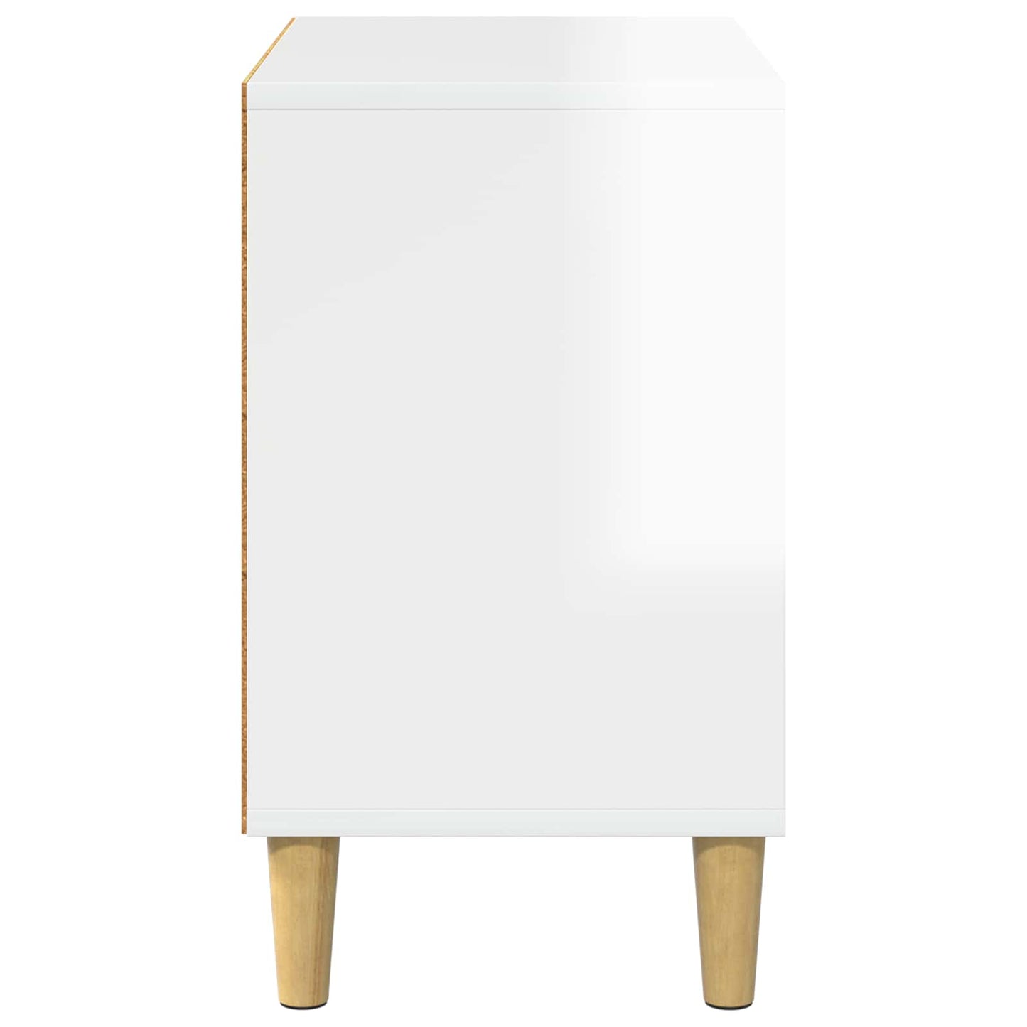 Kat Hus Gloss Hvid 51 x 30 x 52 cm Konstrueret træ