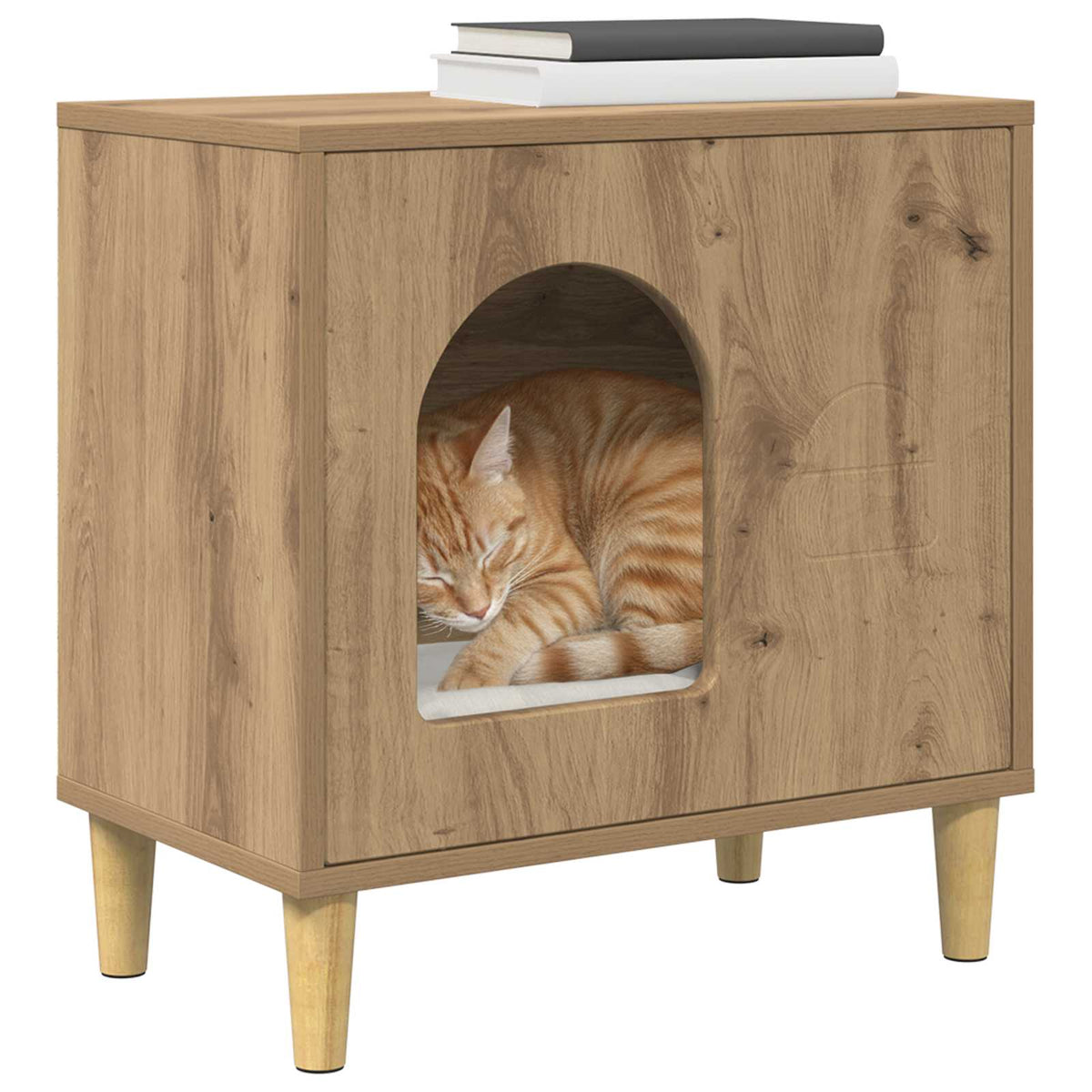 Kat Hus Artisan eg 51 x 30 x 52 cm Konstrueret træ