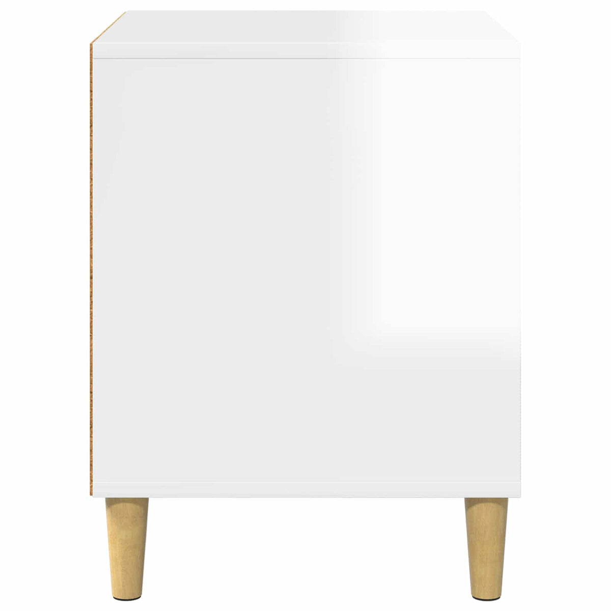 Kat Hus Gloss Hvid 42,5 x 40 x 53 cm Konstrueret træ