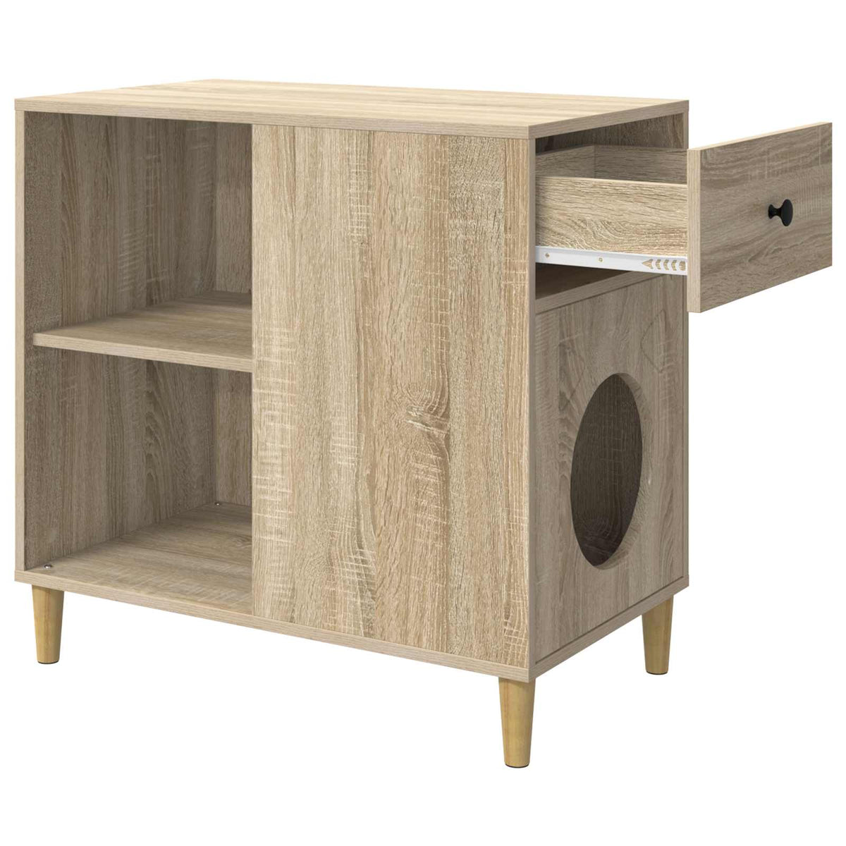Kat Hus Sonoma-eg 72 x 42,5 x 70 cm Konstrueret træ
