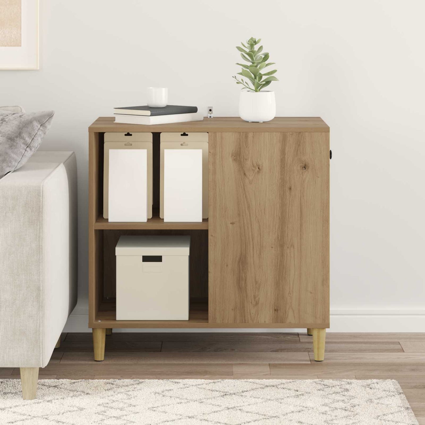 Kat Hus Artisan-eg 72 x 42,5 x 70 cm Konstrueret træ