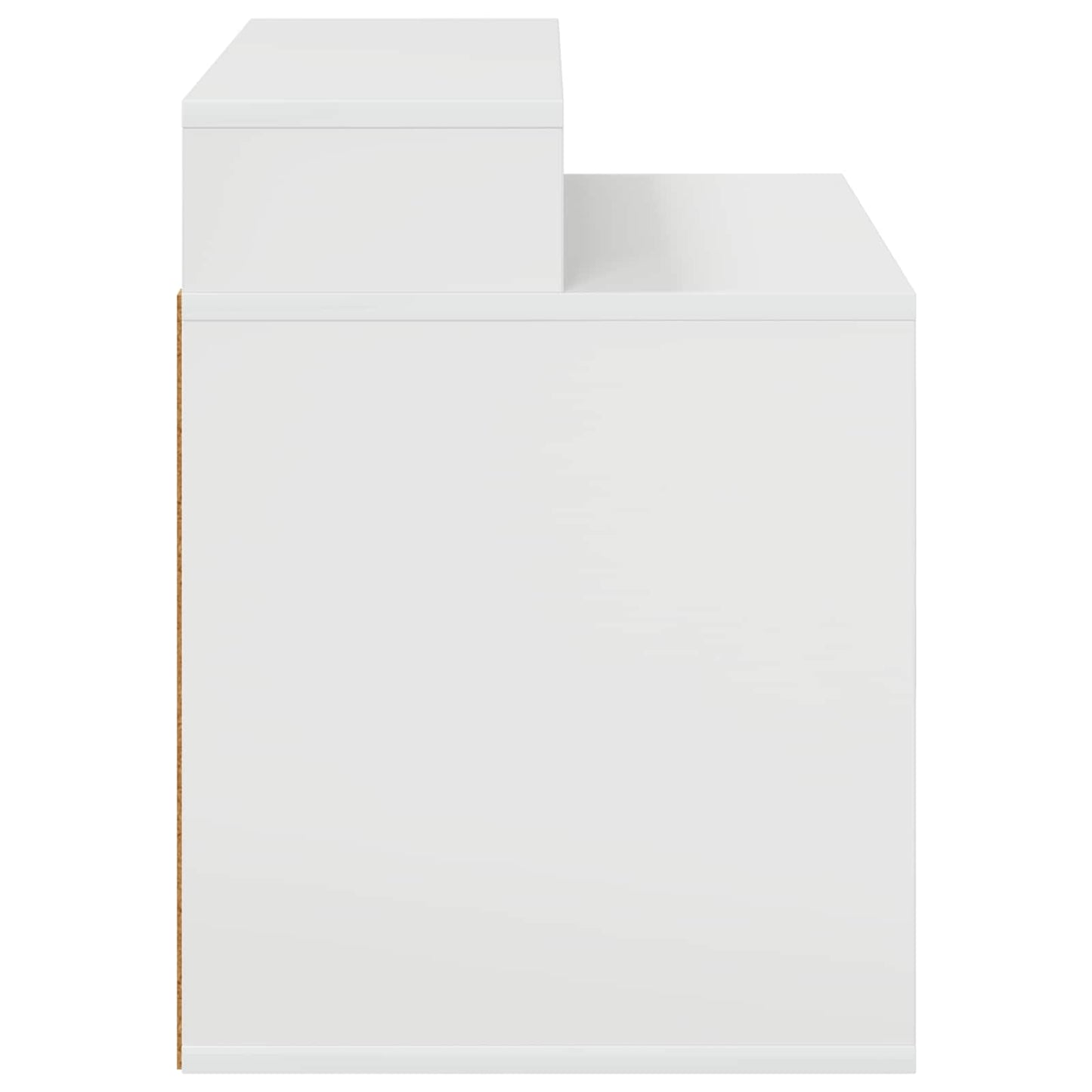 Kat Hus Gloss Hvid 42,5 x 40 x 53,5 cm Konstrueret træ
