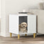 Hundehus Gloss Hvid 44 x 42 x 49 cm Konstrueret træ
