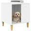 Hundehus Gloss Hvid 44 x 42 x 49 cm Konstrueret træ